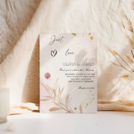 Elegante herbstliche botanische Luxus-Hochzeitsfei Einladung