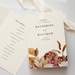 Elegante Herbstsonnenfeier "Floral Earth Tones" Programm