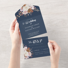 Elegante Herbstwoche All In One Einladung