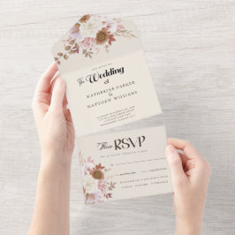 Elegante Herbstwoche All In One Einladung