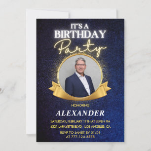 Elegante Herren-Einladungen zum 69. Geburtstag C Einladung