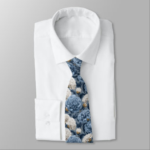 Elegante Herrenaccessoires Nelkenblüten Krawatte