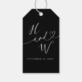 Elegante Herz-Hochzeitsgeschenkanhänger Favor-Etik Geschenkanhänger