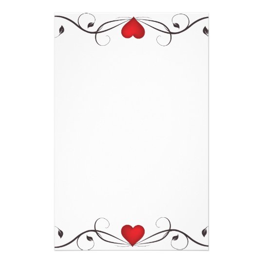 Elegante Herz Tatowierung Stationar Briefpapier Zazzle At