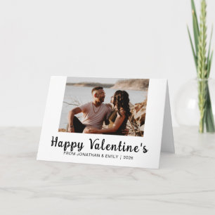 Elegante Herzen Frohen Valentinstag 1 Foto Feiertagskarte