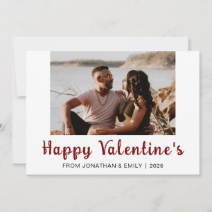 Elegante Herzen Frohen Valentinstag 1 Foto Feiertagskarte