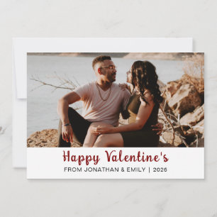Elegante Herzen Frohen Valentinstag 1 Foto Feiertagskarte