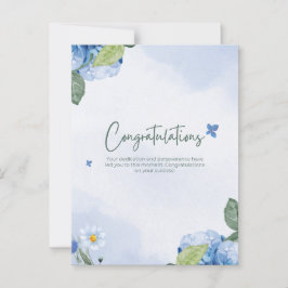 Elegante herzliche Glückwünsche Postkarte