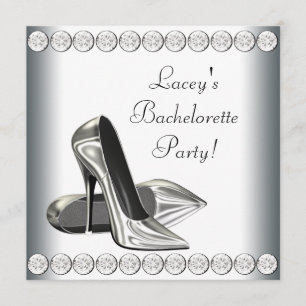 Elegante High Heels Junggesellinnen-Abschiedsparty Einladung