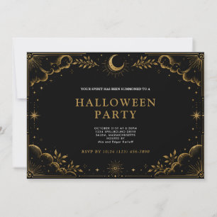 Elegante himmlische Halloween-Party Einladung