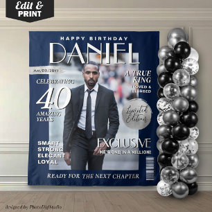 Elegante Hintergrundbild Custom Magazine Cover Wandteppich