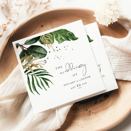 Elegante Hochzeit am Tropical Beach Serviette