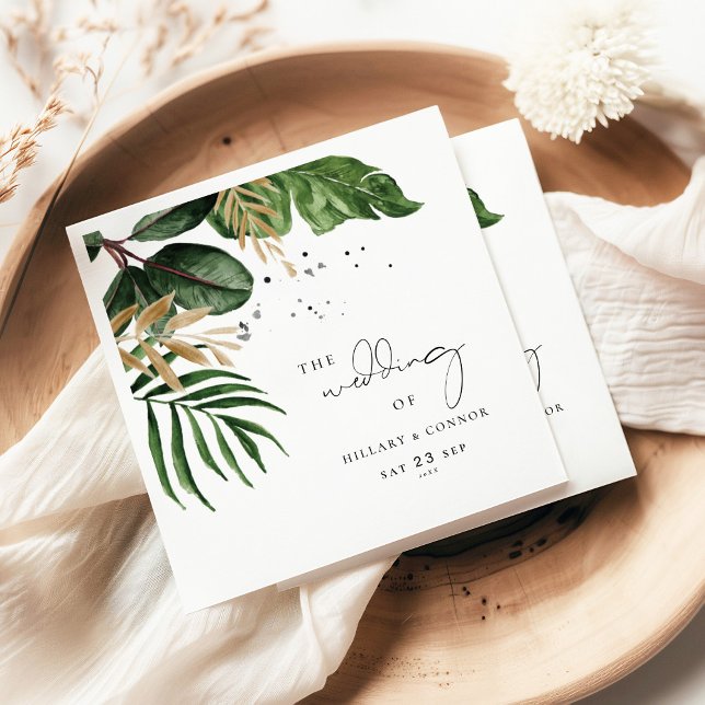 Elegante Hochzeit am Tropical Beach Serviette (Von Creator hochgeladen)