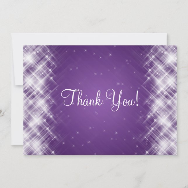 Elegante Hochzeit danken Ihnen die bezaubernden Dankeskarte (Vorderseite)