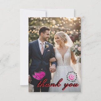 💍 Elegante Hochzeit Dankeskarten Dankeskarte