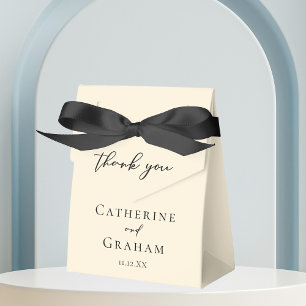 Elegante Hochzeit der Minimalistischen Schwarzen T Geschenkschachtel