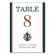 Elegante Hochzeit der Nautischen Marine