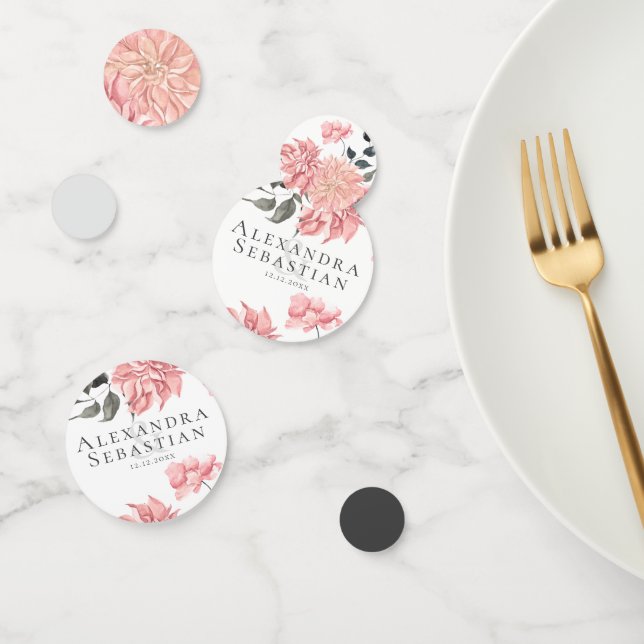 Elegante Hochzeit der Wasserfarben Konfetti (Gruppe)