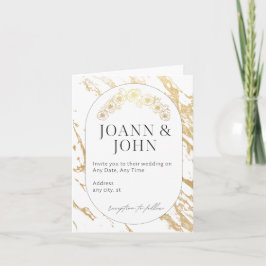 Elegante Hochzeit Einladung