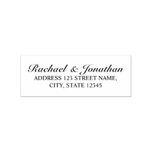 Elegante Hochzeit Gummistempel