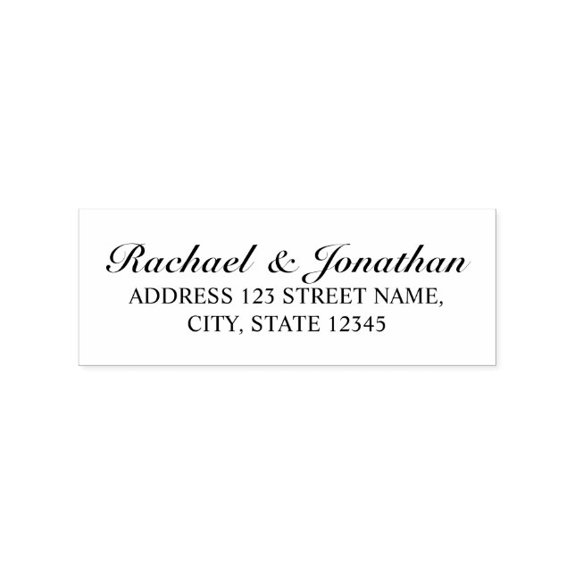 Elegante Hochzeit Gummistempel (Prägung)