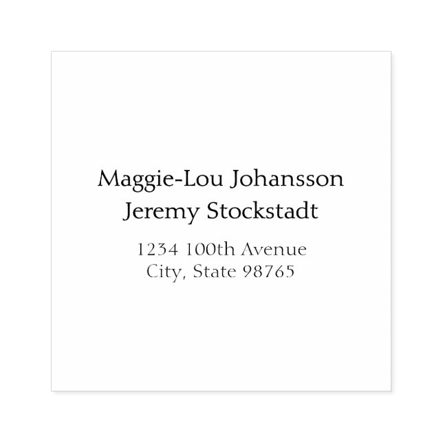 Elegante Hochzeit Gummistempel (Prägung)