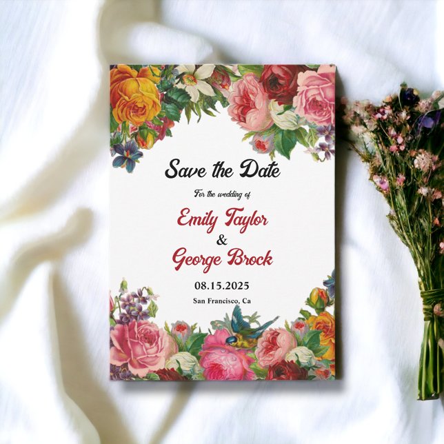 Elegante Hochzeit im Botanischen Garten Save The Date (Von Creator hochgeladen)