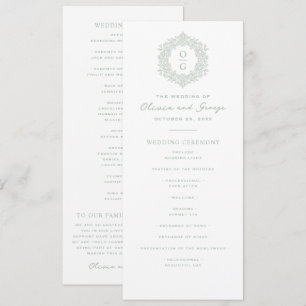 Elegante Hochzeit im Erbsengrün-Stil Programm