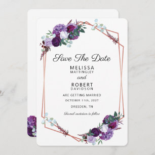 Elegante Hochzeit im Wasser Save The Date