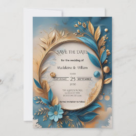 Elegante Hochzeit in Luxus Botanische Hochzeit Save The Date