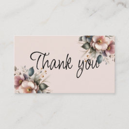 Elegante Hochzeit in Rosa, Blau und Creme Begleitkarte