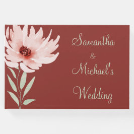 Elegante Hochzeit in Rosa Gästebuch