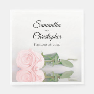 Elegante Hochzeit in Rosa Rosa mit einem langen St Serviette