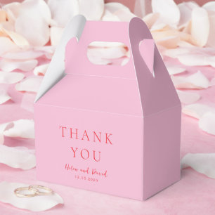 Elegante Hochzeit in Rosa und Rot Klassik Geschenkschachtel