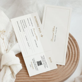 Elegante Hochzeit in Urlaubsort Boarding Pass UAWG
