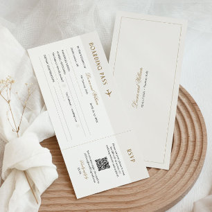 Elegante Hochzeit in Urlaubsort Boarding Pass UAWG
