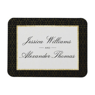 Elegante Hochzeit Magnet