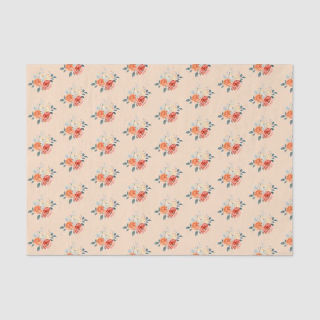 Elegante Hochzeit mit Blush Seidenpapier (Vorderseite)