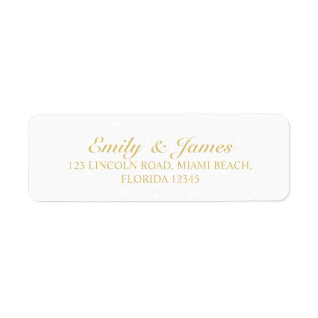 Elegante Hochzeit mit Gold und Weiß (Vorne)