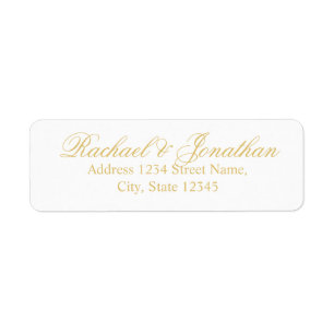 Elegante Hochzeit mit Gold und Weiß