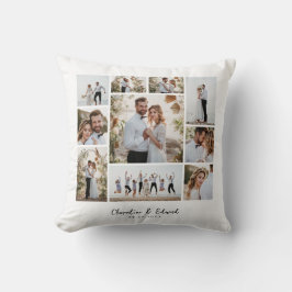 Elegante Hochzeit mit minimalem Foto Kissen