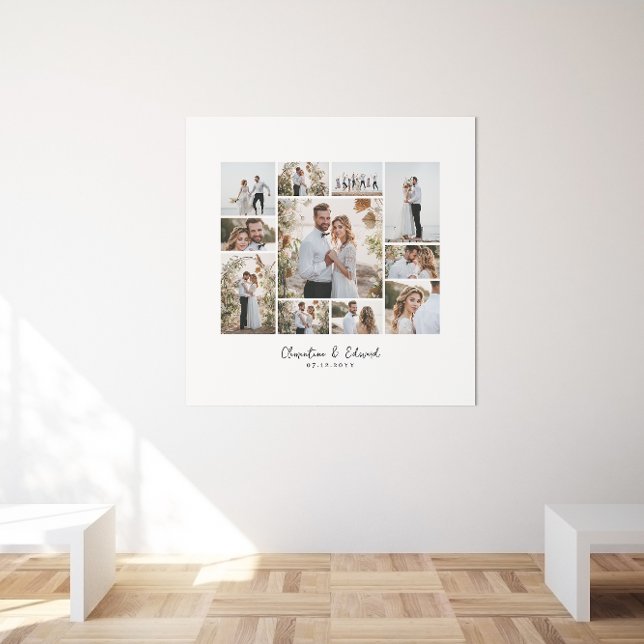 Elegante Hochzeit mit minimalem Foto Poster (Von Creator hochgeladen)