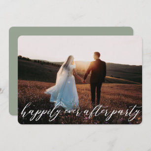 Elegante Hochzeit mit moderner Kalligrafie Einladung