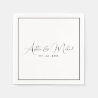 Elegante Hochzeit mit moderner Kalligrafie