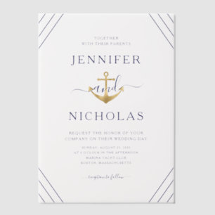 Elegante Hochzeit mit nautischem Anker