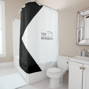 Elegante Hochzeit mit Personalisierter Fotografie Duschvorhang