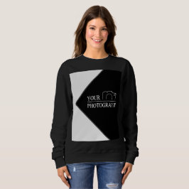 Elegante Hochzeit mit Personalisierter Fotografie Sweatshirt