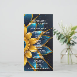 Elegante Hochzeit mit Sapphire und Gold Floral