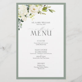 Elegante Hochzeit mit weißer grauer Wasserfarbe