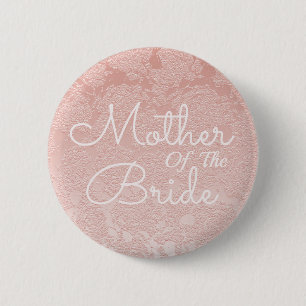 Elegante Hochzeit rot rosa Mutter der Braut Button